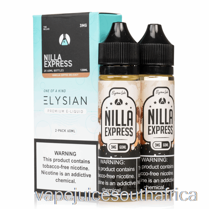 Vape Juice South Africa Nilla Express - Elysian Labs - 120Ml 0Mg